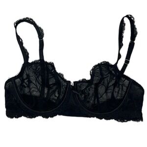Victoria's Secret Black‎ Lace Underwire Bra Lingerie Adjustable Straps